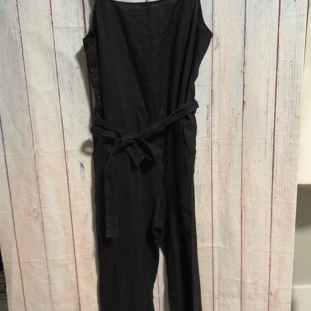 NWOT Everlane The Linen Side-Button Jumpsuit